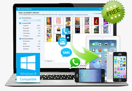  EaseUS MobiSaver Free helps to make free iPhone data recovery.